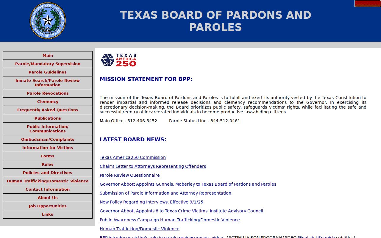 Paint Rock criminal history Texas Board of Pardons and Paroles
